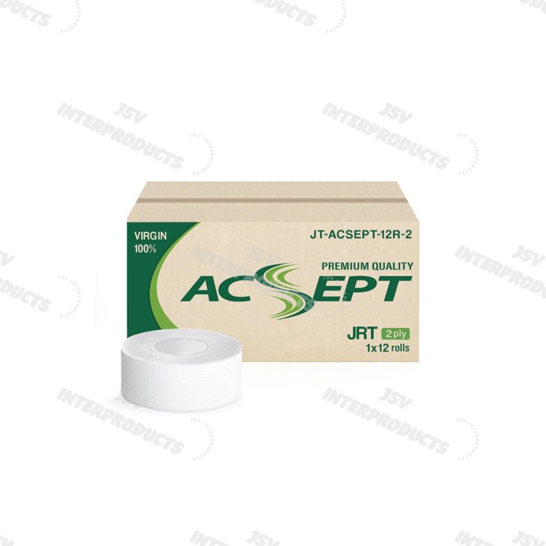 กระดาษชำระม้วนใหญ่  2 ชั้น  ACSEPT GREEN    